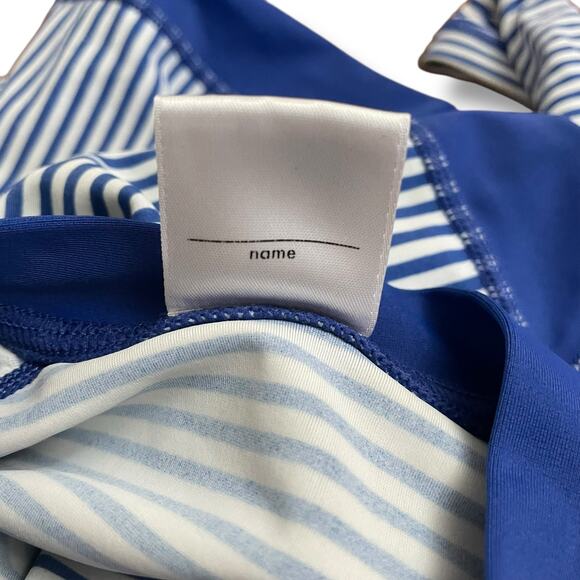 Hanna Andersson Blue Stripe Long Sleeve One Piece Rash Guard Swimsuit 75 12-18M - Picture 9 of 12